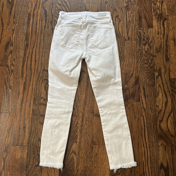 Abercrombie & Fitch Simone High Rise Ankle skinny jeans jeggings White 25 Short - Picture 4 of 8